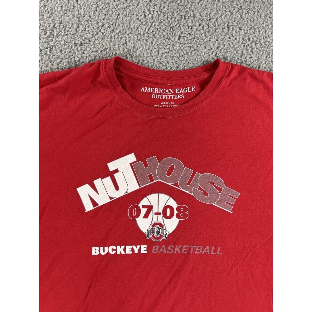 Ohio State Buckeye T Shirt‎ Men 2XL Graphic Basketball Collegiate Athletic Y2K - Picture 2 of 7